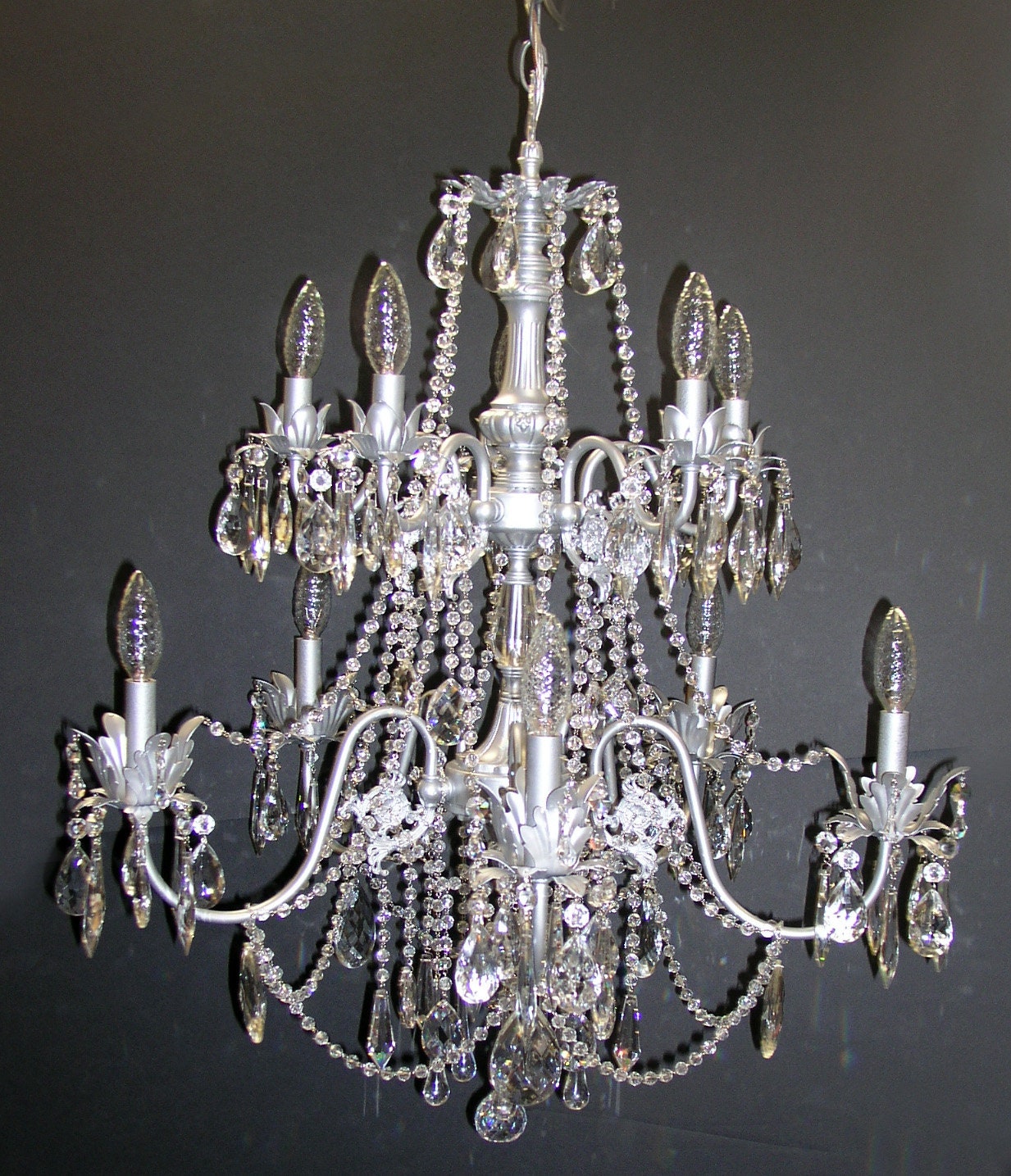 Angeli Chandelier2 Tiered large Romantic Shabby Chic style available