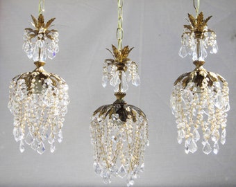 Rose Pendant light custom made for you. Great for bathroom, closet, hallway, kitchens. available in many finishes