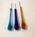 Vintage Genuine Murano Tear Drops: Choice of colors Hand Blown Murano 3" Drops dangle prism drop suncatcher chandelier part ornament
