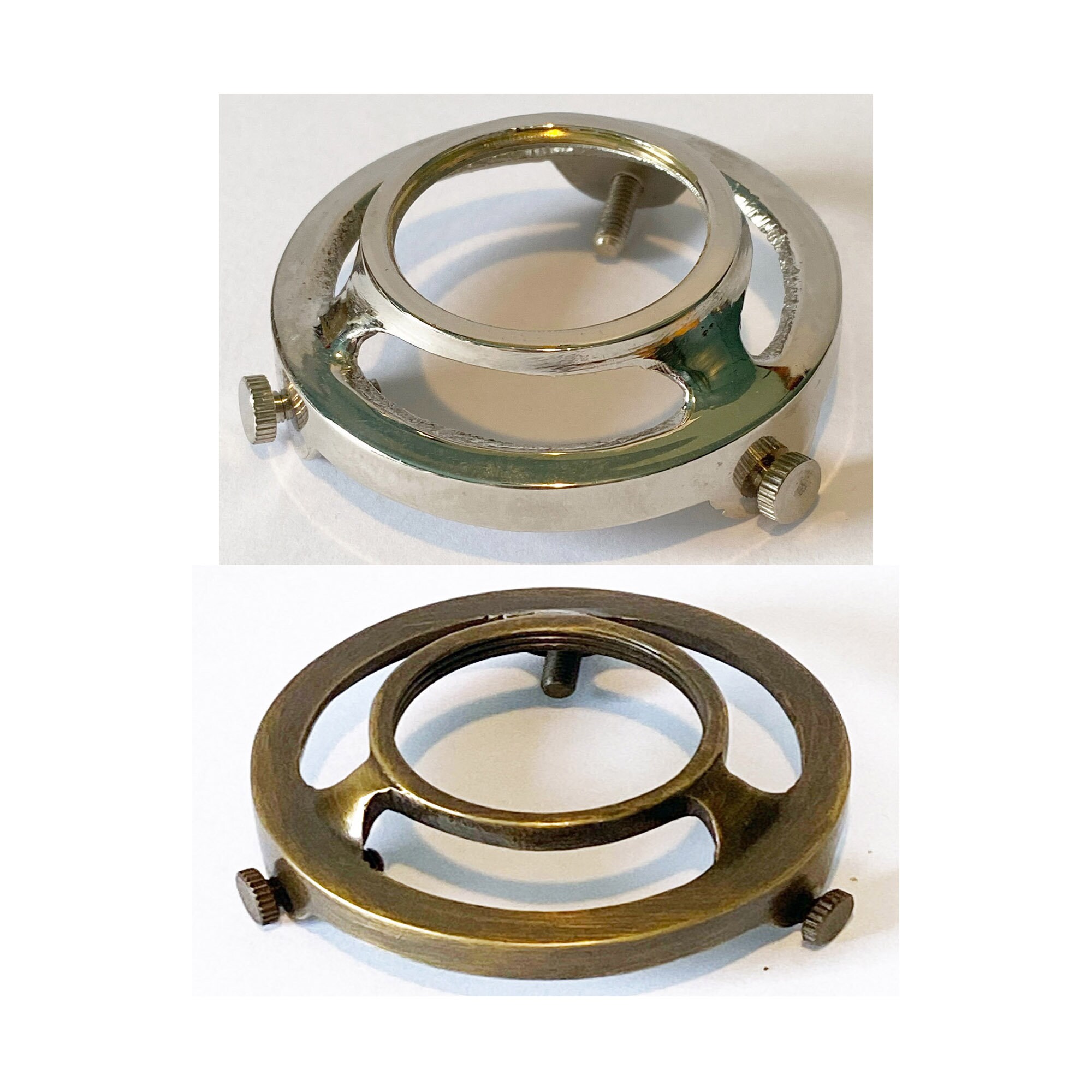 New DIY Shade Holder Decorative Solid Brass UNO 21/4 Fitter Shade