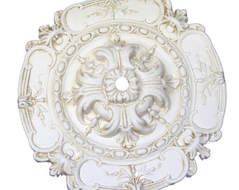 16" Diameter Sea Ceiling Medallion for Chandelier or Fan. Available in many Finishes or Custom Color.