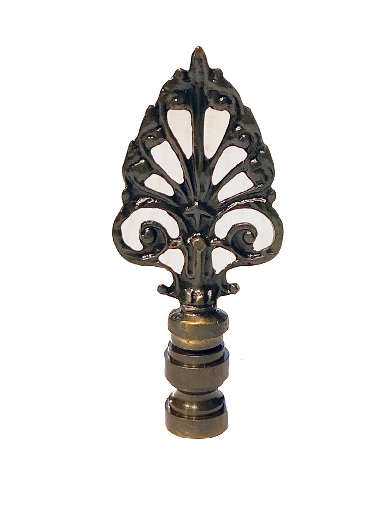 Solid Cast Brass Scroll filigree Dark Antique Brass Finish lamp