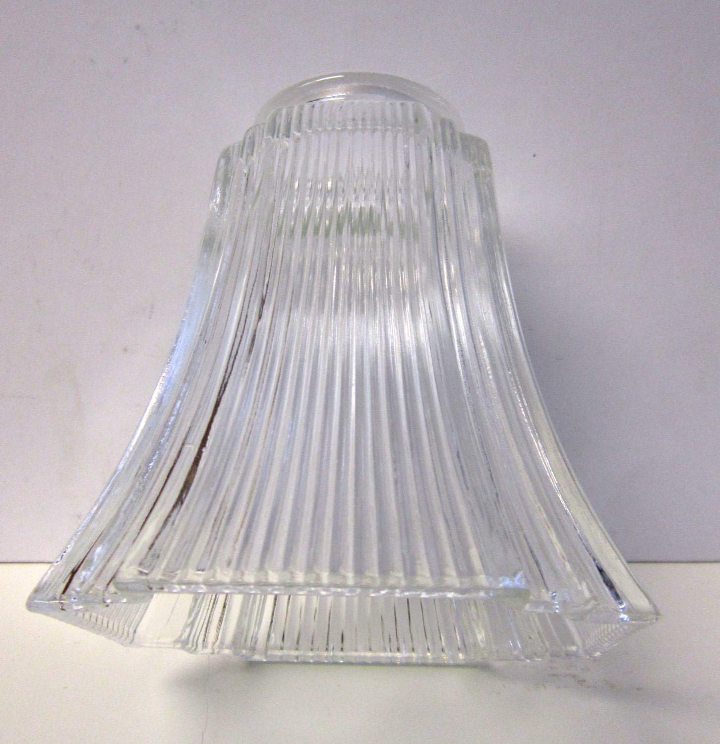 New Art Dect Clear Ribbed Glass Shades for Ceiling Fan, Chandelier