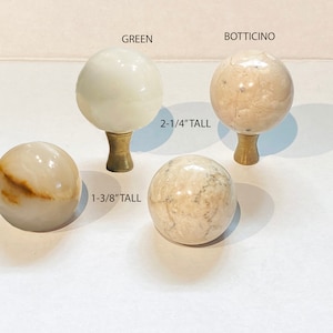 UNIQUE Handmade Vintage Onyx Marble Ball Finial in 2 sizes and colors  Custom Made to order.