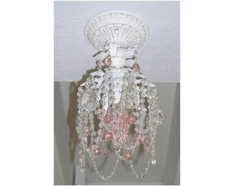 Rose Flush Mount light custom made for you. Great for bathroom, closet, hallway, kitchens. available in many finishes