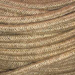 LINEN Cloth Covered Electrical 2 Wire-Braided Round Wire 18/2 AWG Industrial Retro Electrical pulley Cord 2-wire Sold By The Foot