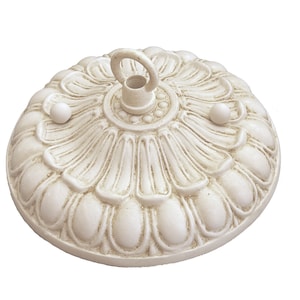 Vintage style Victorian hand painted Cast Metal Ceiling Chandelier canopy, Loop & Hardware available in many finishes