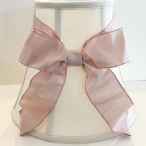 New-Table Lamp shades with Bows-  Handmade Custom Made to Order