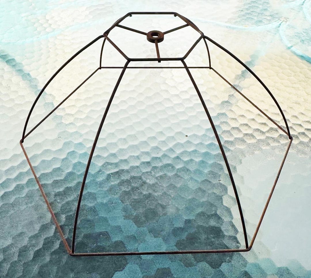 Vintage Victorian Parasol Style Wire Shade Frame for Table or Floor ...