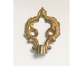 Ornate Chandelier Hanging loop, Spanish Brass DIY Lighting part, wind chimes, chandeliers, pendants part