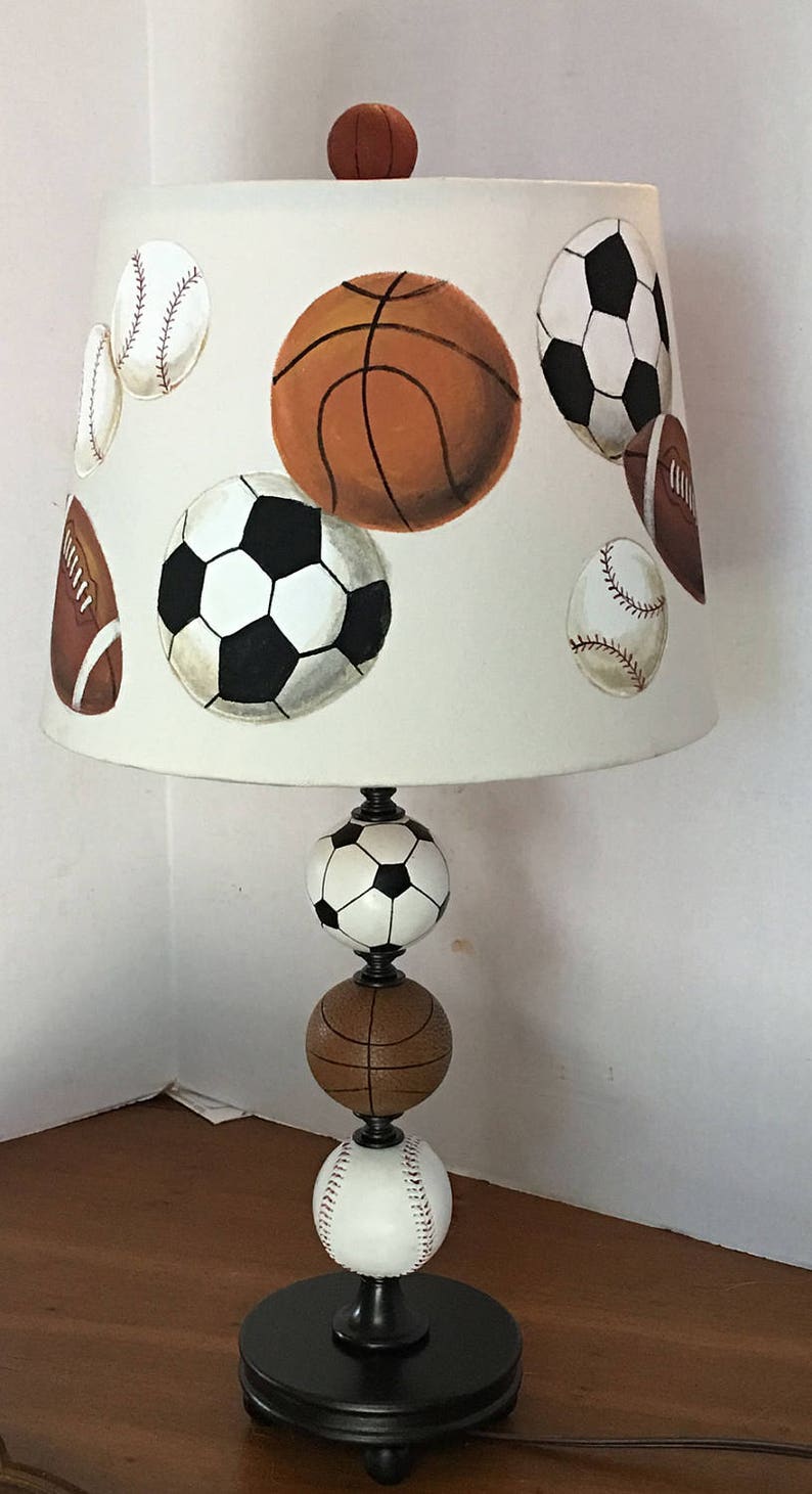 ALL SPORT Custom Table Lamp for Boys Bedroom Nursery or Etsy