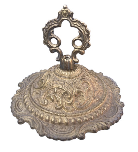 FANCY VICTORIAN STYLE { SOLID CAST BRASS } CEILING LIGHT PENDANT CANOPY KIT