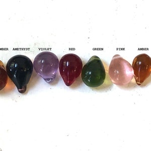 5 Vintage ~ Genuine Handmade Glass Grapes: Choice of colors Hand Blown 20mm Grape dangle prism drop suncatcher chandelier part ornament