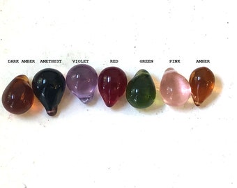 5 Vintage ~ Genuine Handmade Glass Grapes: Choice of colors Hand Blown 20mm Grape dangle prism drop suncatcher chandelier part ornament