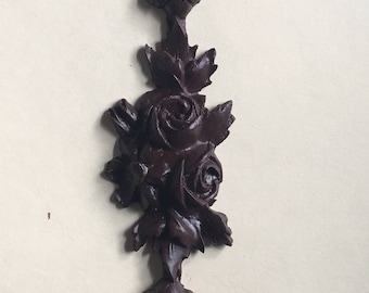 Rose Floral Resin Applique for drawers, furniture, cabinets, wall decor Original Design Shabby Chic cottage style