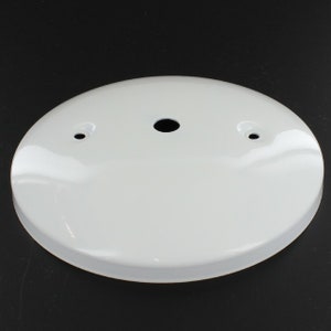 New DIY - Modern style Powder-coat Satin White finish Steel Ceiling Canopy Plate - Pendant Light Fixture canopy