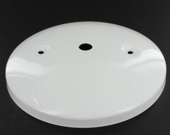 New DIY - Modern style Powder-coat Satin White finish Steel Ceiling Canopy Plate - Pendant Light Fixture canopy
