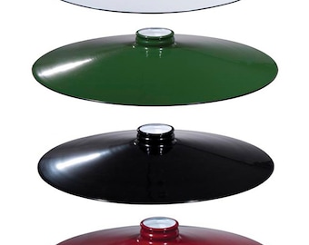 Industrial Style FLAT Metal Shades 14"" Diameter in 4 Colors.