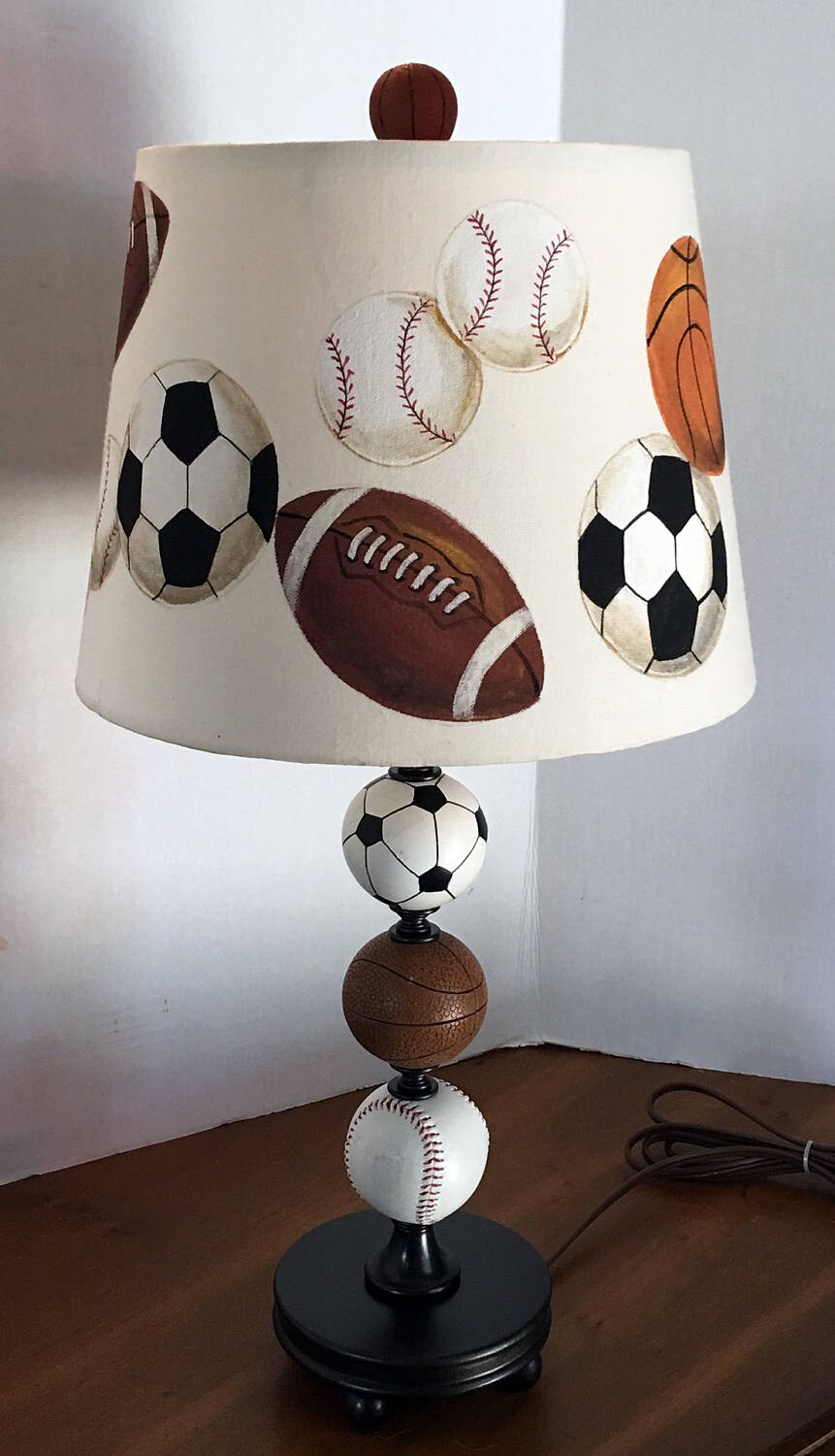 ALL SPORT Custom Table Lamp for Boys Bedroom Nursery or Etsy