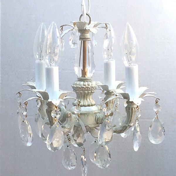 Shabby Chic Chandelier Etsy