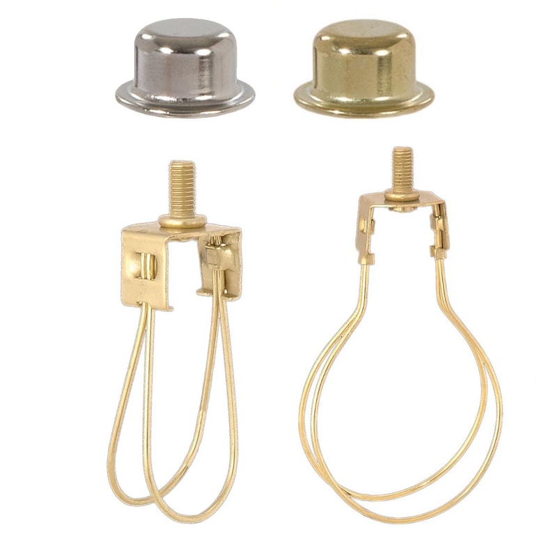 Lamp Shade Adapter clips Onto Bulbs No Harp Needed Round or Etsy