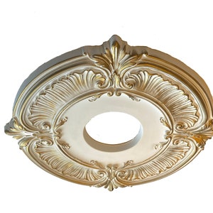 13&quot; diameter Ceiling Medallion for Chandelier or Fan. Available in many Finishes or Custom Color.