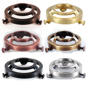 New DIY -Shade Holder ~ Decorative Solid Brass UNO 2-1/4&quot; Fitter Shade Holder in choice of 6 finishes