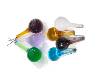 Vintage Genuine Murano Fat Teardrops Hand Blown Murano 2.25" Drops, Tears, dangle suncatcher ornament chandelier prism in several colors