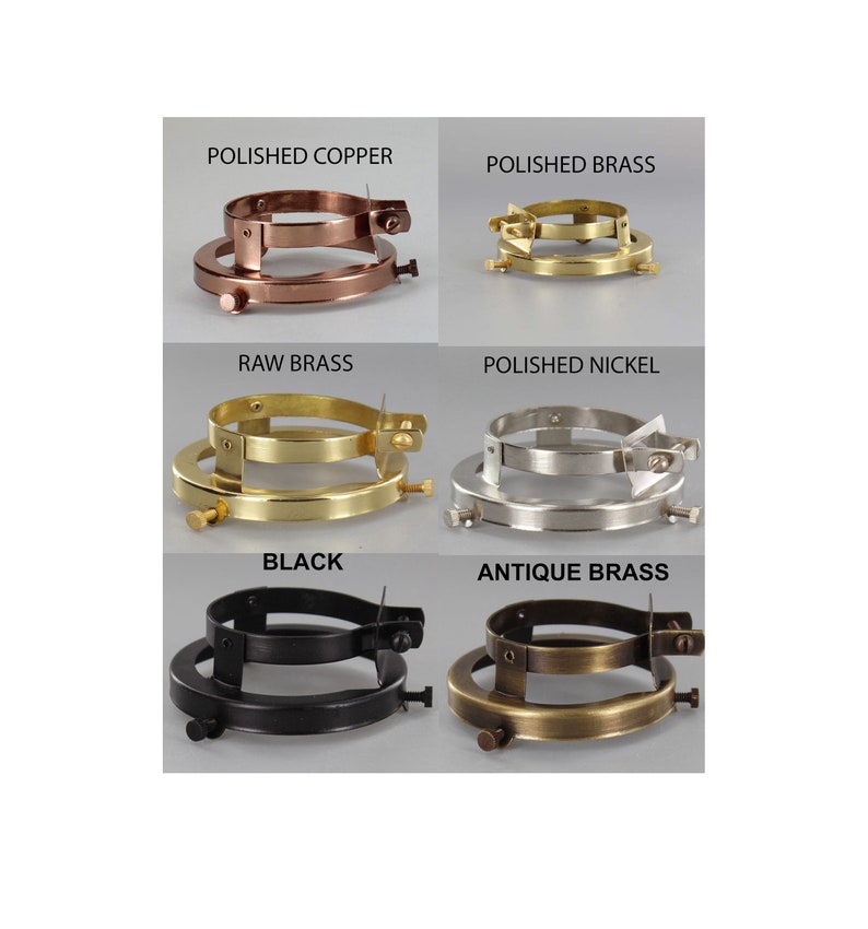 Puede incluir: Seis acabados diferentes de una l&aacute;mpara de techo de metal. Los acabados son cobre pulido, lat&oacute;n pulido, lat&oacute;n en bruto, n&iacute;quel pulido, negro y lat&oacute;n antiguo.