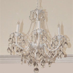 Palace Chandelier- Romantic Shabby Chic style available in 3 sizes and many finishes, custom made for you. Perfect for a nursery.