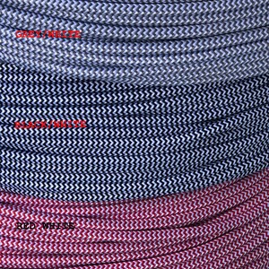 25 feet of ZIG-ZAG Pattern  Cloth Covered Electrical Wire - Braided Fabric Wire 18/2 AWG Industrial Retro Electrical Cord 2-wire