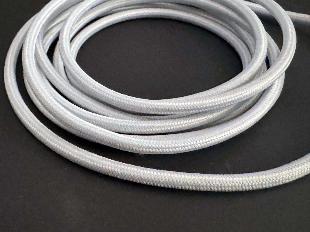 Sourcing Map Stoffummanteltes Elektrokabel – 2-adrig, 18AWG, 3m, Dunkelbraun, Vintage-Look Für Lampen