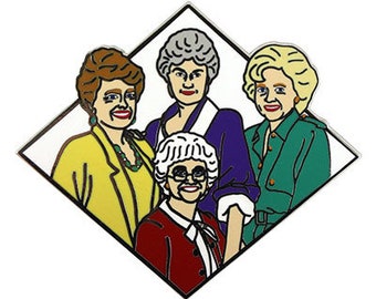 Złote dziewczyny (przypinka emaliowana)