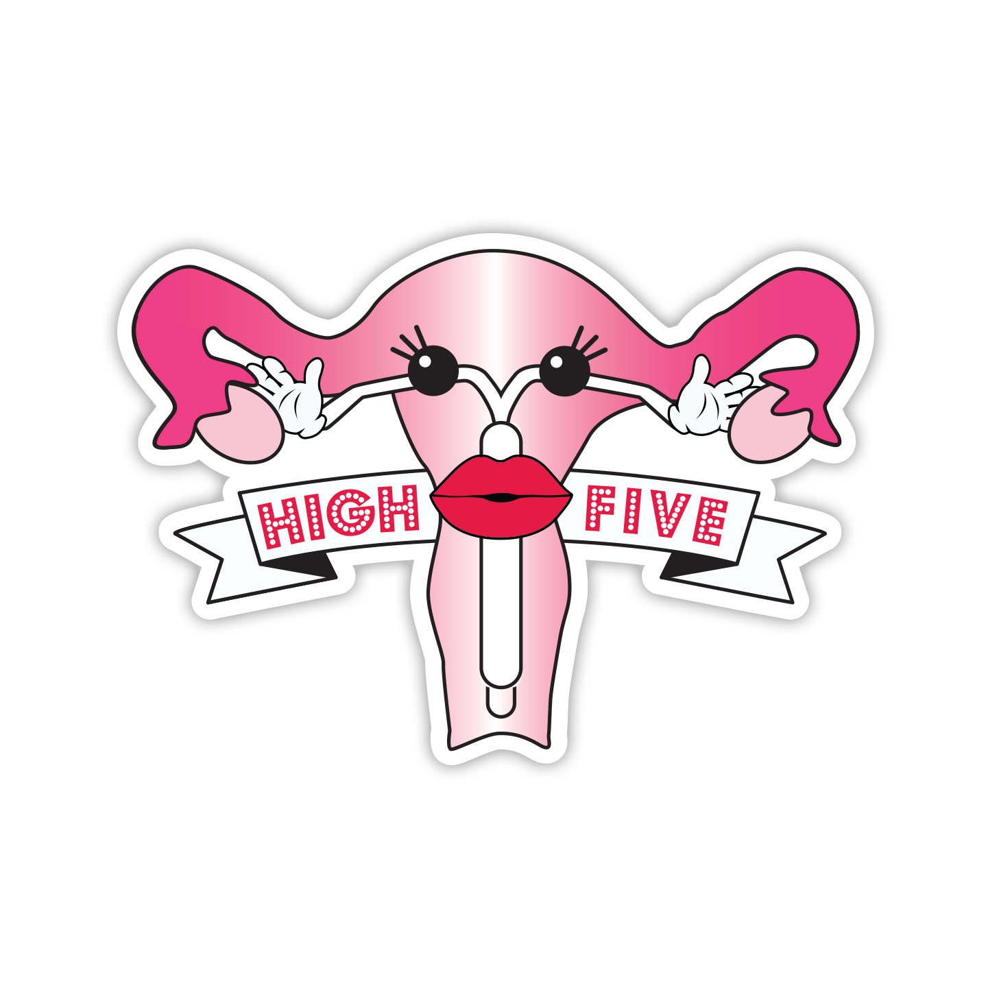 IUD Hight Five (sticker) - Etsy