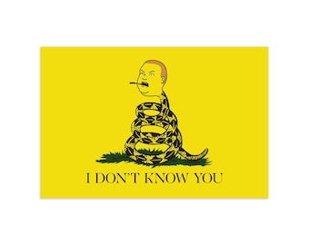 I Don't Know You flag (sticker)