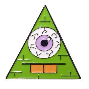 Bucktooth Illuminati (enamel pin)