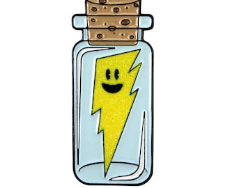 Lightning In A Bottle (enamel pin)