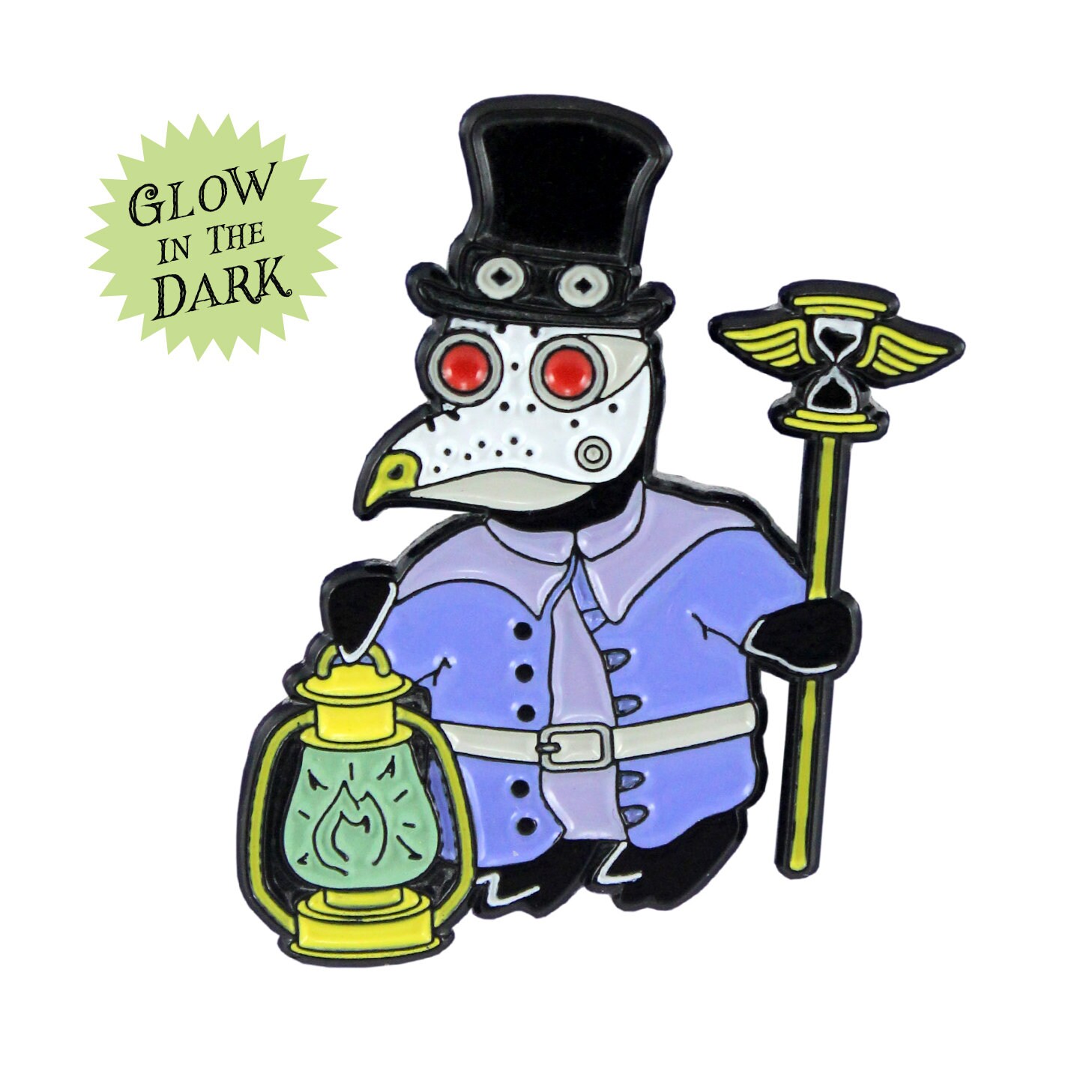 Dr. Plaguin (enamel pin)