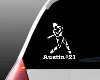 Baseball Car Decal, Custom Car Decal, Baseball Mom, Baseball Dad ...