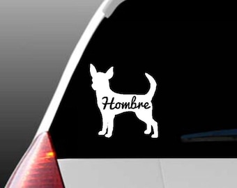 Gepersonaliseerde Chihuahua autoruit sticker