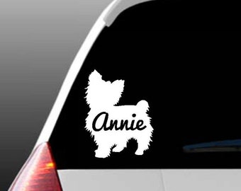 Personalized Yorkie Car Window Decal