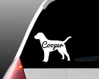 Personalized Labrador Car Window Decal