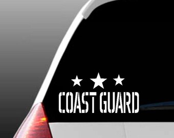 Coast Guard Car Window Decal