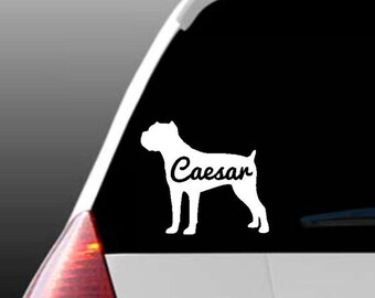 Decalcomania personalizzata per finestrini auto Cane Corso