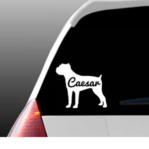 Personalized Cane Corso Car Window Decal