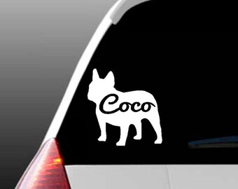 Autocollant personnalisé Français Bulldog Car Window