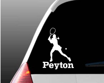 Personalized Tennis Car Window Decal