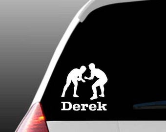 Gepersonaliseerde worstelen autoruit sticker