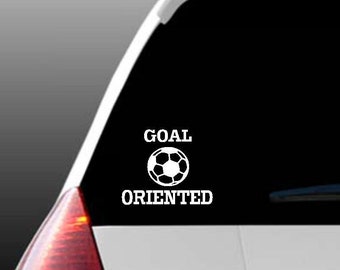 Goal Oriented Soccer Car Window Decal