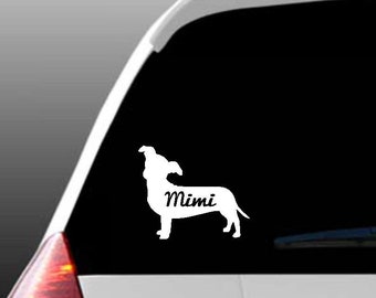 Personalized Chiweenie Car Window Decal